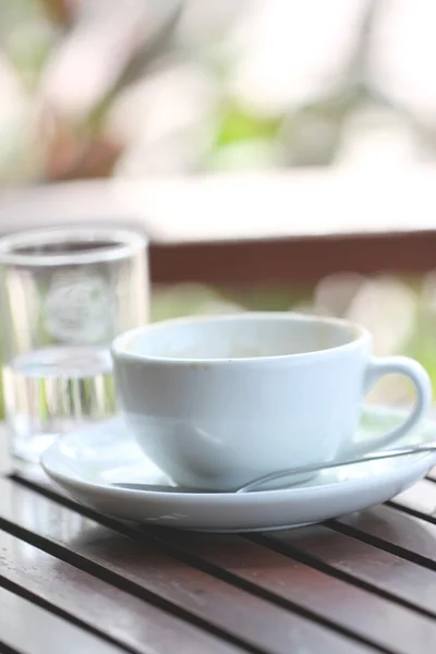 Weiße Kaffeetasse. — Stockfoto