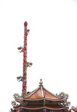 ayağı ejderha heykel Çin Tapınak.