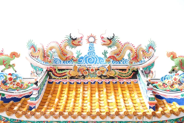 Drachenskulptur im chinesischen Tempel. — Stockfoto