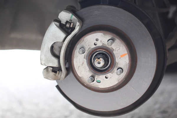 Repaired equipment of car brake disc. — Stock Photo, Image