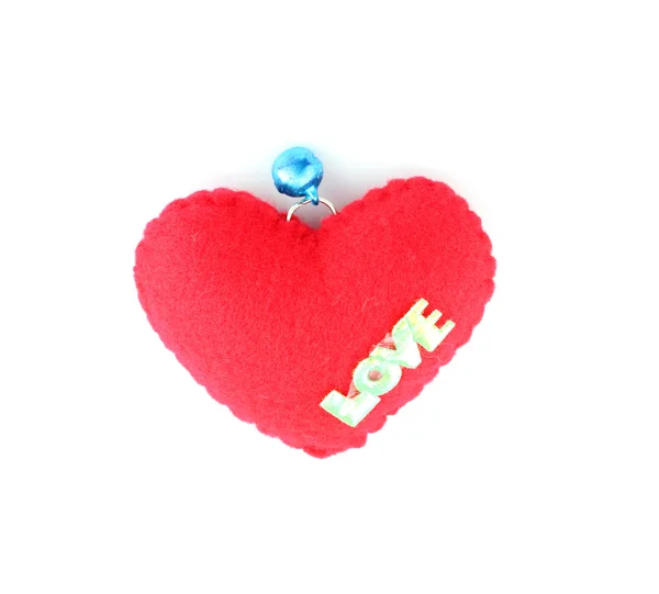 Romantico di artificiale vintage cuore rosso . — Foto Stock