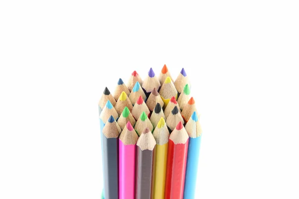 Mix colored crayons. — Stock Photo, Image