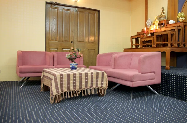 Canapea setată în sala de ședințe . — Fotografie, imagine de stoc