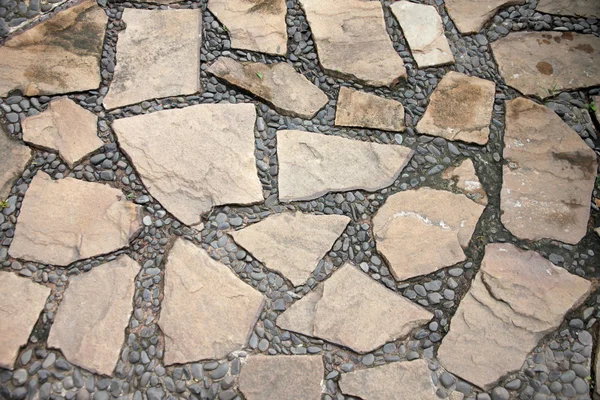 Superficie de la piedra del pasillo en el jardín . —  Fotos de Stock