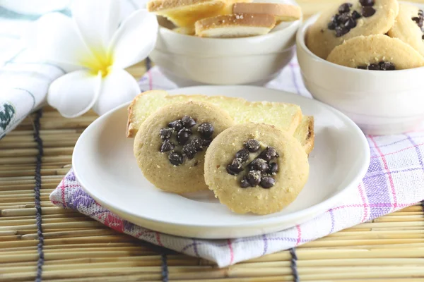 Cookies aux pépites de chocolat. — Photo