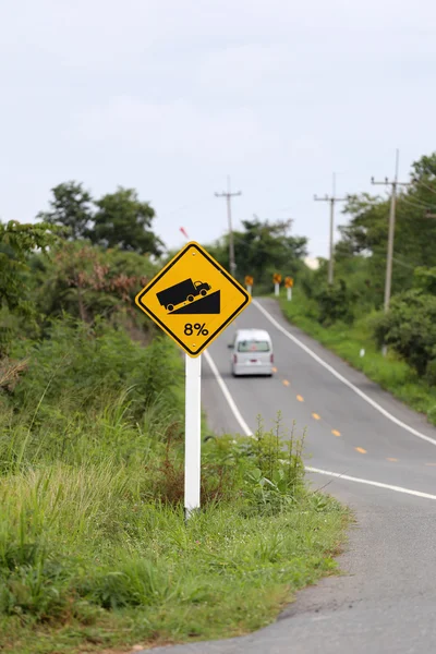 Signposted slope. — Stock Photo, Image