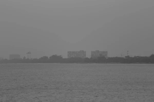 Morning Fog Due Dust Coastal Areas Calm Days — Stok fotoğraf