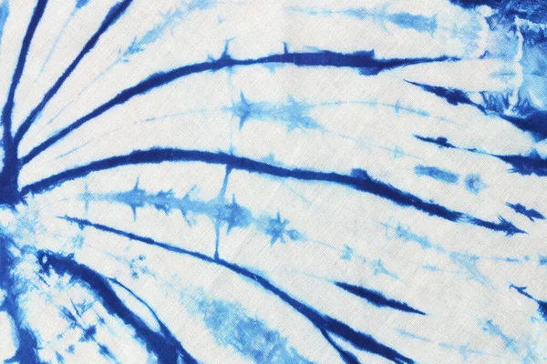 Blue Tie Dye Fabric Texture Background Design Your Work — Stockfoto