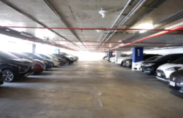 Blur Car Parking Fundo Para Projeto Seu Trabalho — Fotografia de Stock