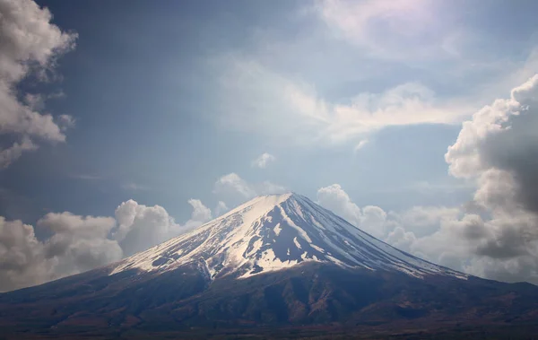 Гора Фудзи Хорошую Погоду Утром Знаменитые Природные Достопримечательности Японии — стоковое фото