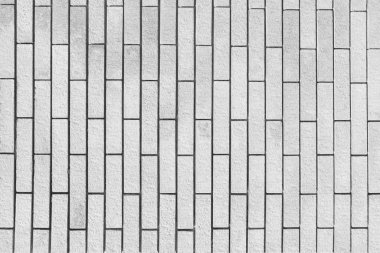 Çalışma dokusu arkaplan konseptinde tasarım için klasik beyaz tuğla duvar arkaplanının yüzeyi.