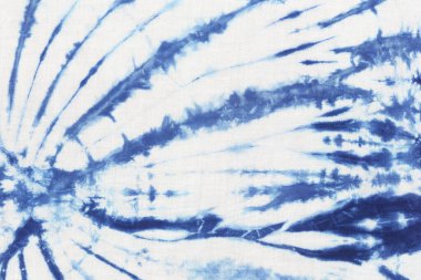 Blue tie dye fabric texture background for design in your work.
