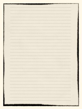 Çalışma konseptinizde tasarım için boş klasik defter kağıdı arkaplanı.