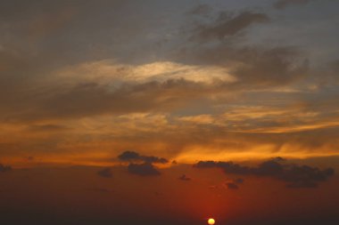 Sky and clouds of sunset,twilight sky view for natural landscape design.