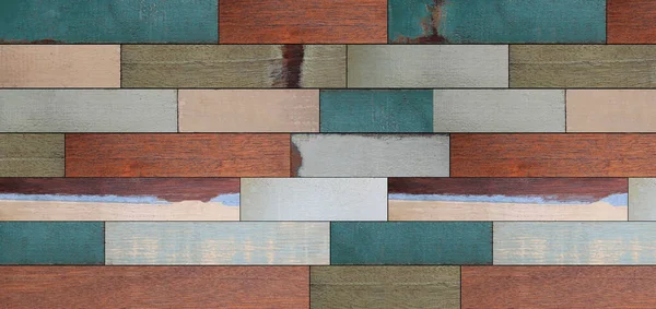あなたの仕事の背景の概念の設計のための板の背景のヴィンテージ木製の板 — ストック写真