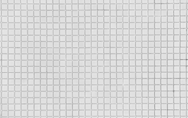 Pequeñas Baldosas Blancas Pared Azulejos Mosaico Blanco Para Decorar Trabajo —  Fotos de Stock