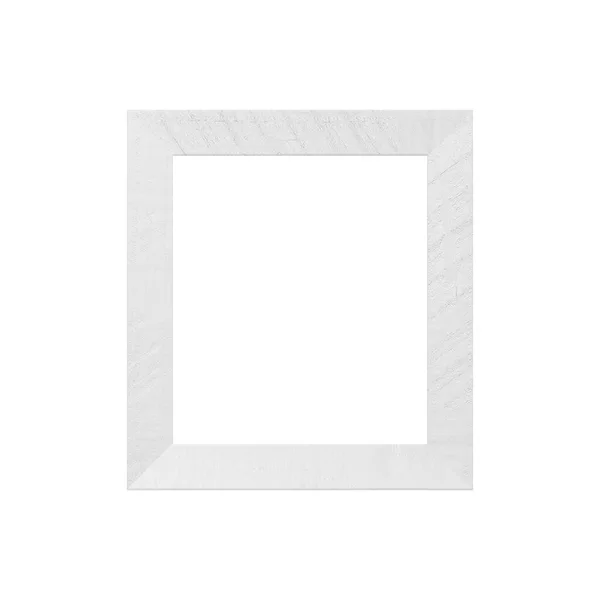 Quadro Madeira Branco Imagem Isolada Fundo Branco Para Projeto Seu — Fotografia de Stock