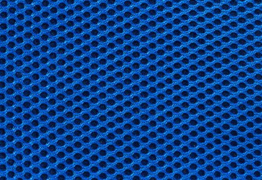 Blue fabric texture with holes in high resolution clipart