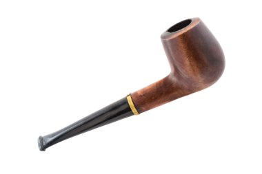 Retro tütün boru beyaz zemin üzerine