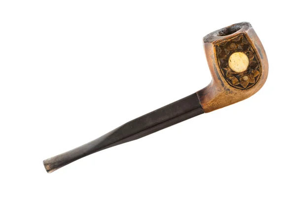 Retro tobacco pipe on a white background — Stock Photo, Image