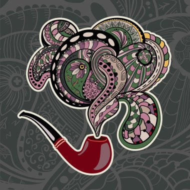 süslü çiçek dokulu ve süs eşyaları ve bukleler