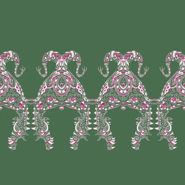 Ornate vector dragon patterns — Stock Vector