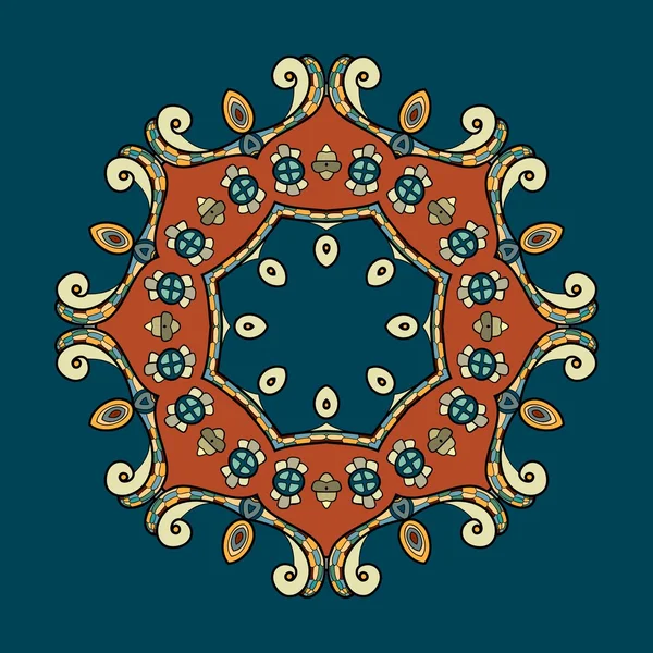 Конструкция вектора круговых орнаментов — стоковый вектор