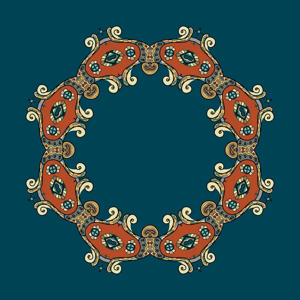 Desenho vetorial de ornamento circular — Vetor de Stock