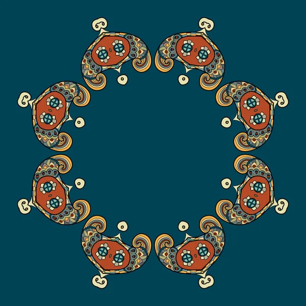 Desenho vetorial de ornamento circular — Vetor de Stock