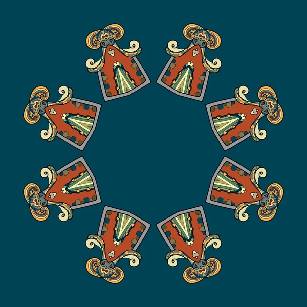 Kreisförmiges Ornamentvektordesign — Stockvektor