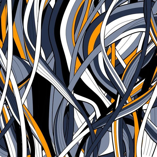 Färgglad abstrakt handritade mönster, hårstrån bakgrund — Stock vektor