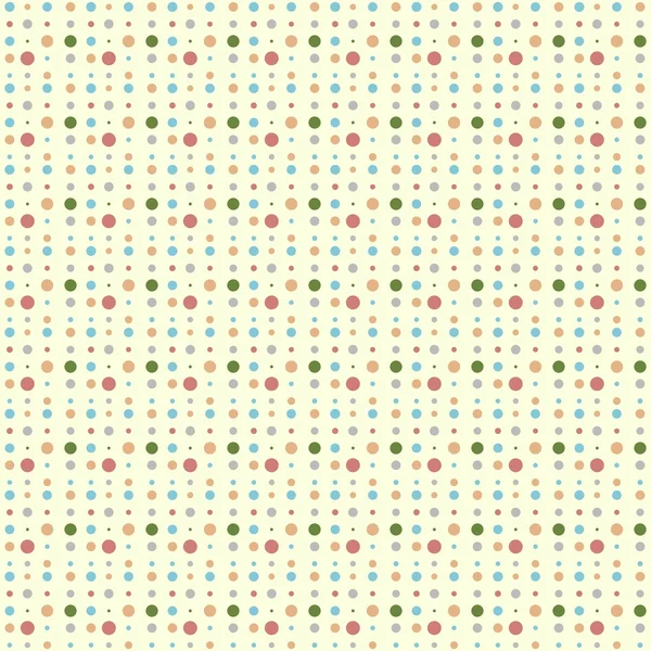 Seamless retro dot pattern. Vector. — Stock Vector