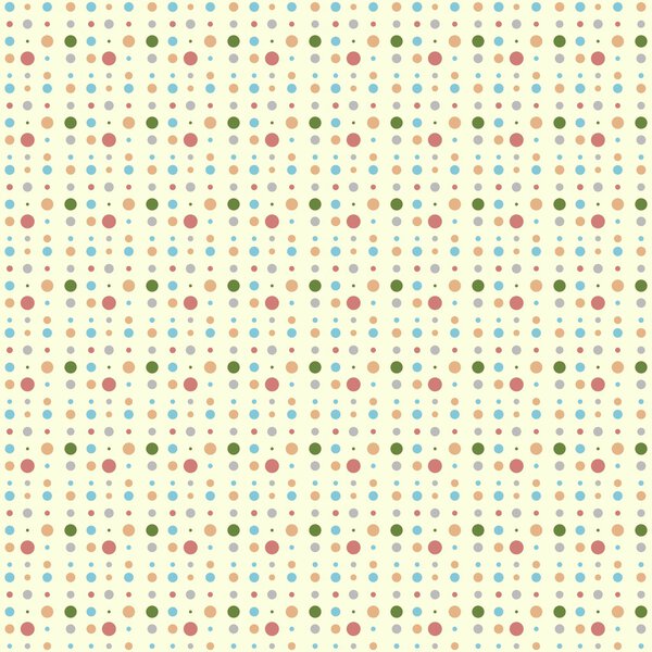 Seamless retro dot pattern. Vector.