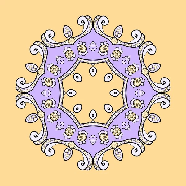 Diseño vectorial ornamento circular — Archivo Imágenes Vectoriales