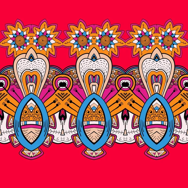 水平レース スチーム パンク飾り, 装飾的な幾何学的なパターン — ストックベクタ