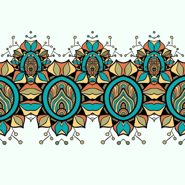 Fondo floral sin costura horizontal — Vector de stock