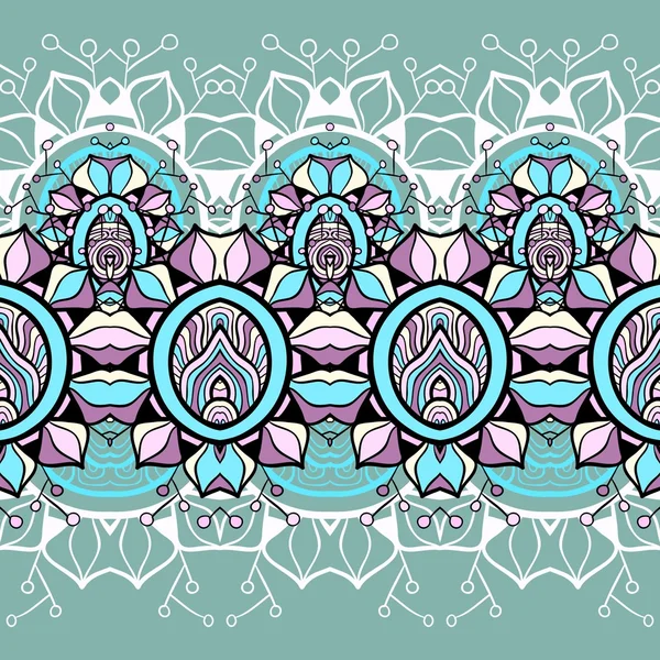 Fondo floral sin costura horizontal — Vector de stock