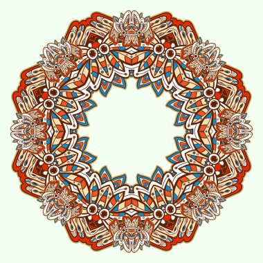 yuvarlak dantel süs. Aztek.