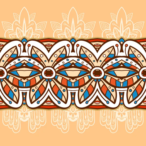 American Indian seamless pattern — Stock Vector