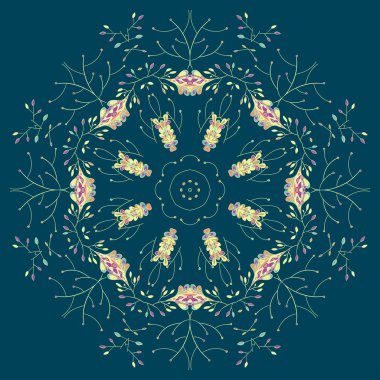 Dekoratif dantel modeli. Daire.