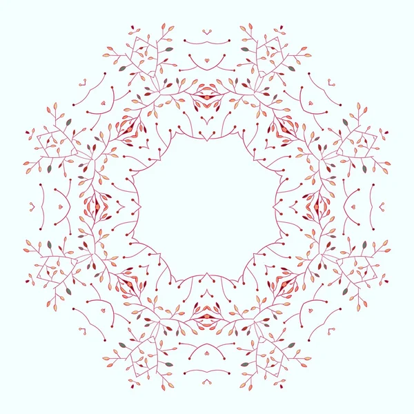 Ornamental lace pattern. Circle. — Stock Vector