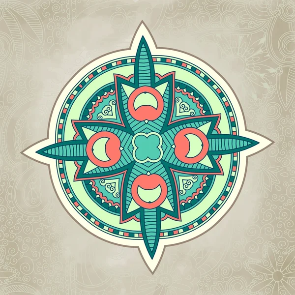 Vector abstracto floral y ornamental elemento de fondo — Vector de stock