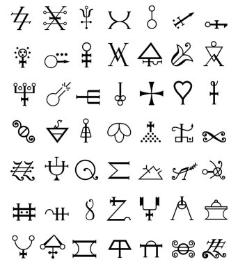 Runes. Occult Symbols clipart