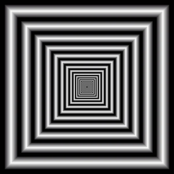 Tunnel. optische illusie — Stockvector