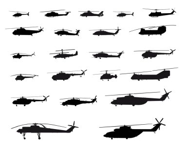 World of helicopters clipart