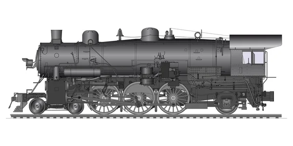 Vieja locomotora — Archivo Imágenes Vectoriales