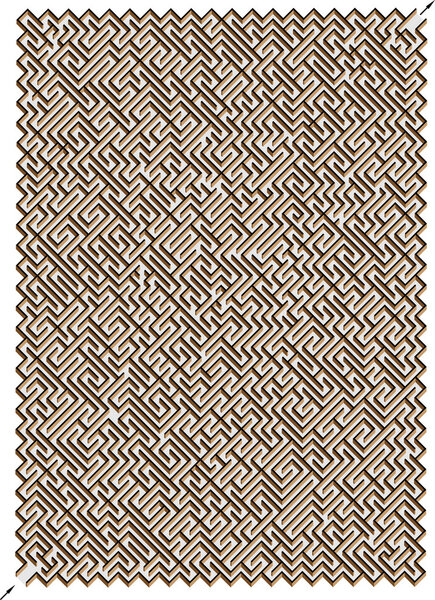 Labyrinth 3D. One Right Way