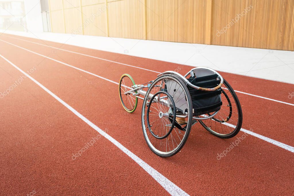 Athletic wheelchair race