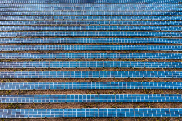 Top down shot of a solar farm — Stock Photo, Image