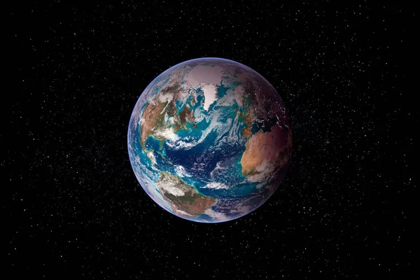 Planeta Terra vista globo do espaço. — Fotografia de Stock
